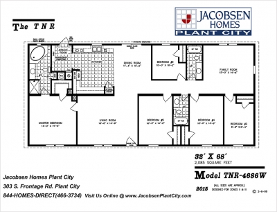 5 Bedrooms Jacobsen Mobile Homes Plant City