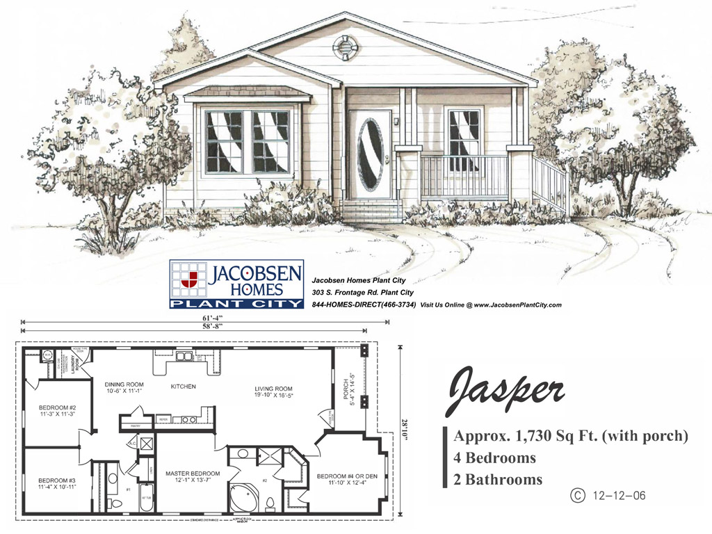 4 Bedrooms Jacobsen Mobile Homes Plant City