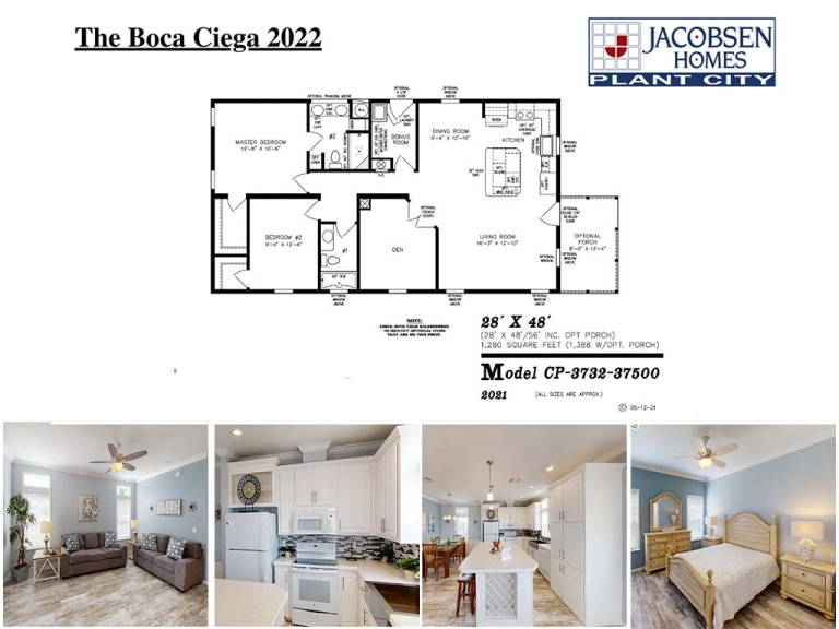 JPCFLOORPLANBOCA CIEGA 2022 Jacobsen Mobile Homes Plant City