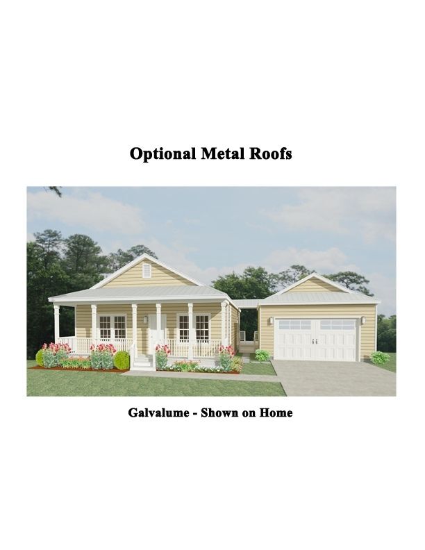 Optional Metal Roofs